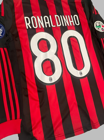 AC Milan 2009 - 10 Ronaldinho Longsleeve Jersey