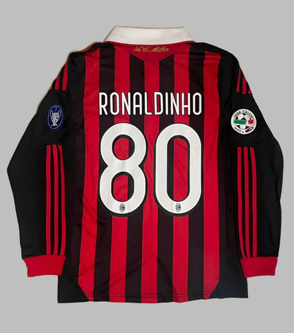 AC Milan 2009 - 10 Ronaldinho Longsleeve Jersey